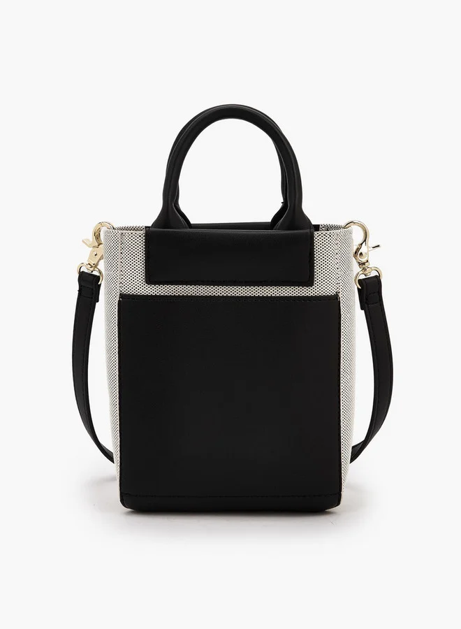 Celeste  Textured Crossbody Bag With Double Handle  | Best Price UAE